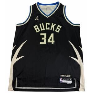Milwaukee Bucks Giannis Antetokounmpo Jordan Youth XL Jersey Statement Edition